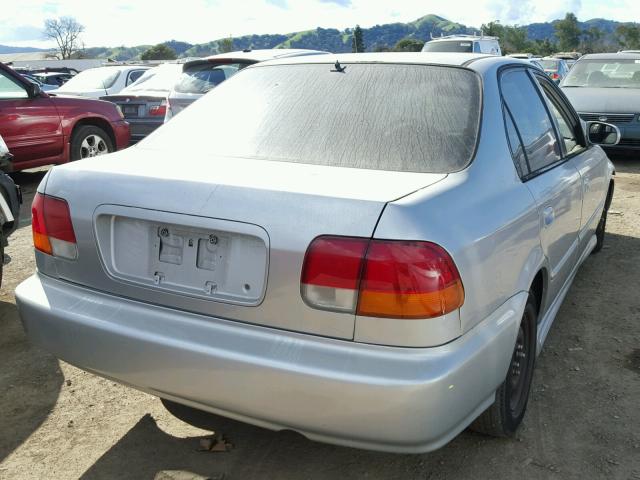 2HGEJ6622VH516881 - 1997 HONDA CIVIC DX SILVER photo 4