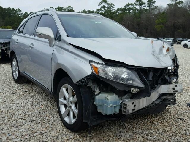 2T2ZK1BA7BC054462 - 2011 LEXUS RX 350 SILVER photo 1