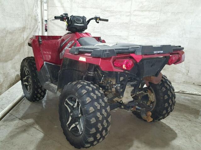 4XASHE578FA624062 - 2015 POLARIS SPORTSMAN RED photo 3