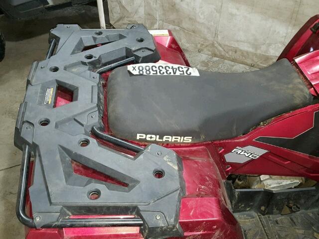 4XASHE578FA624062 - 2015 POLARIS SPORTSMAN RED photo 6