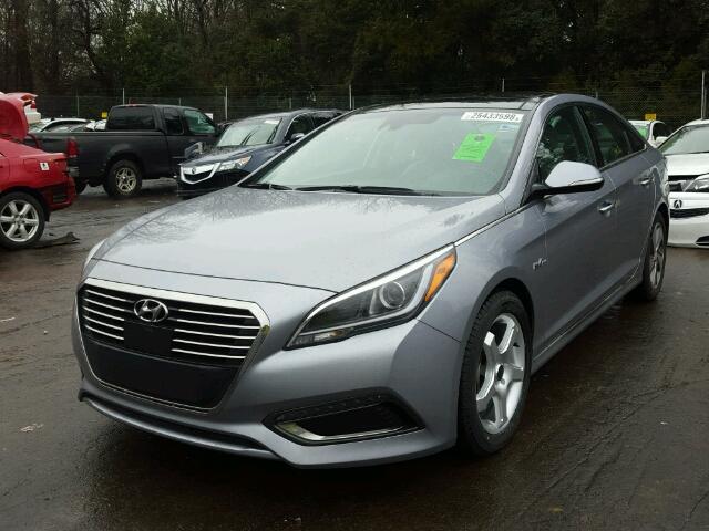 KMHE34L10GA012478 - 2016 HYUNDAI SONATA HYB GRAY photo 2