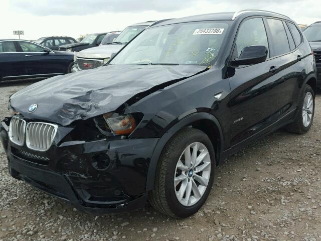 5UXWX9C5XD0A28395 - 2013 BMW X3 XDRIVE2 Czarny zdjęcie 2