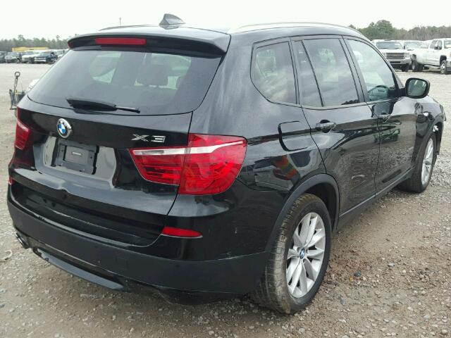 5UXWX9C5XD0A28395 - 2013 BMW X3 XDRIVE2 Czarny zdjęcie 4