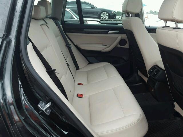 5UXWX9C5XD0A28395 - 2013 BMW X3 XDRIVE2 Czarny zdjęcie 6