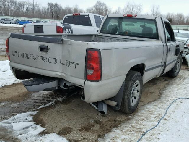 1GCEC14Z36Z288693 - 2006 CHEVROLET SILVERADO SILVER photo 4