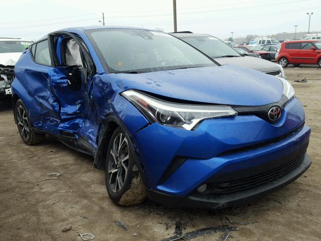 NMTKHMBX8JR002420 - 2018 TOYOTA C-HR XLE BLUE photo 1