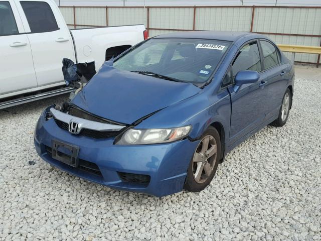 2HGFA16659H331756 - 2009 HONDA CIVIC BLUE photo 2