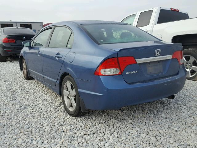 2HGFA16659H331756 - 2009 HONDA CIVIC BLUE photo 3