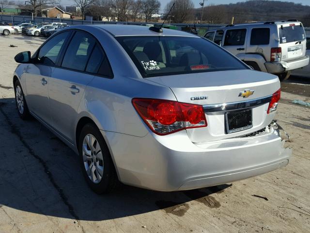 1G1P15SH4F7246750 - 2015 CHEVROLET CRUZE L SILVER photo 3