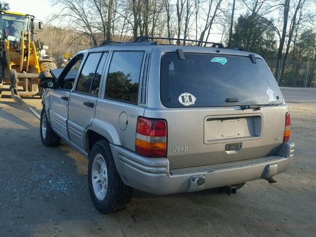 1J4GZ78Y1VC643982 - 1997 JEEP GRAND CHER GRAY photo 3