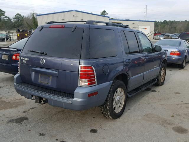 4M2DU66W22ZJ36871 - 2002 MERCURY MOUNTAINEE BLUE photo 4