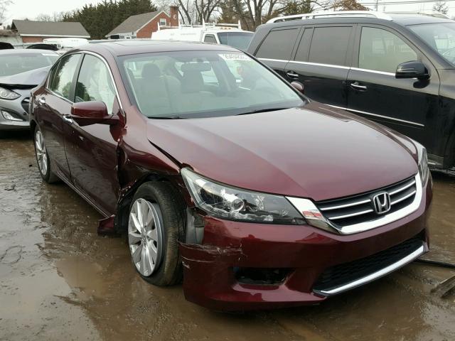 1HGCR2F7XEA256958 - 2014 HONDA ACCORD EX MAROON photo 1