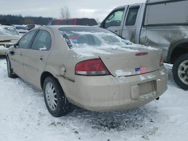 1C3EL56R93N505479 - 2003 CHRYSLER SEBRING LX GOLD photo 3