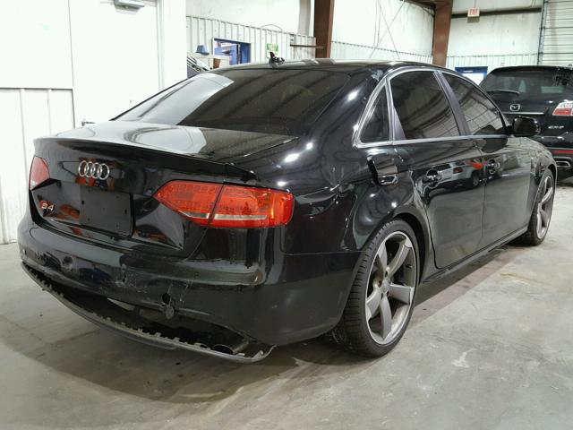 WAUKGAFL5CA080161 - 2012 AUDI S4 PRESTIG BLACK photo 4