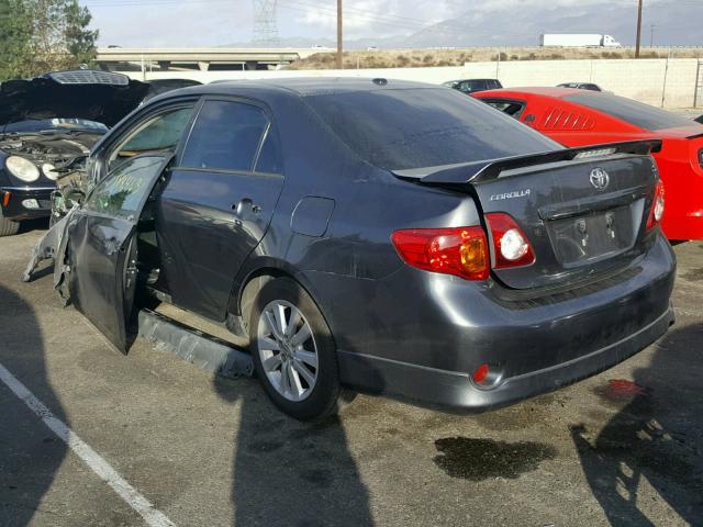 2T1BU4EE0AC476328 - 2010 TOYOTA COROLLA BA GRAY photo 3