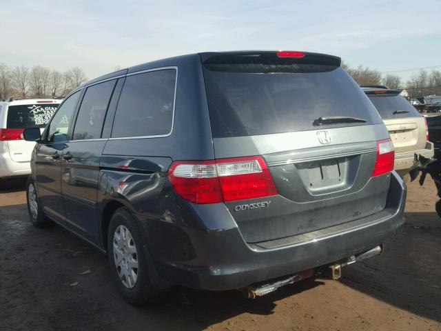 5FNRL38276B015126 - 2006 HONDA ODYSSEY LX BLUE photo 3