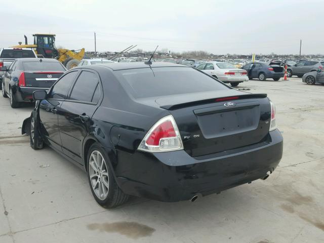 3FAHP07168R228535 - 2008 FORD FUSION SE BLACK photo 3