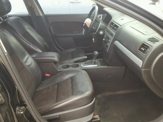 3FAHP07168R228535 - 2008 FORD FUSION SE BLACK photo 5