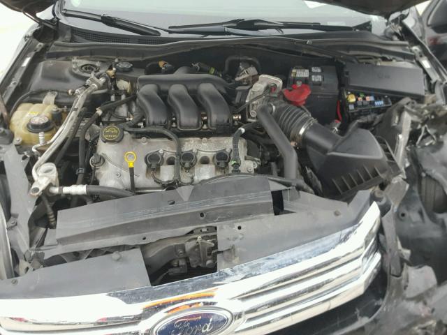 3FAHP07168R228535 - 2008 FORD FUSION SE BLACK photo 7