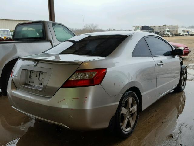 2HGFG12866H507554 - 2006 HONDA CIVIC EX SILVER photo 4