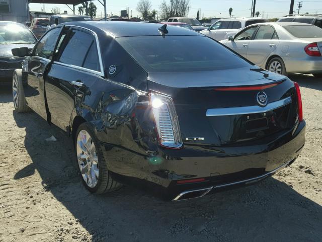 1G6AT5S31E0155988 - 2014 CADILLAC CTS PREMIU BLACK photo 3