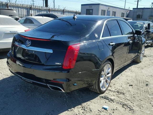 1G6AT5S31E0155988 - 2014 CADILLAC CTS PREMIU BLACK photo 4