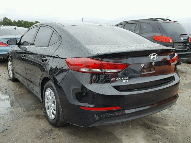 5NPD74LF3JH226770 - 2018 HYUNDAI ELANTRA SE BLACK photo 3