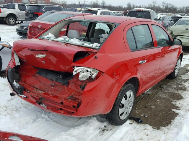 1G1AK52F957566162 - 2005 CHEVROLET COBALT RED photo 4