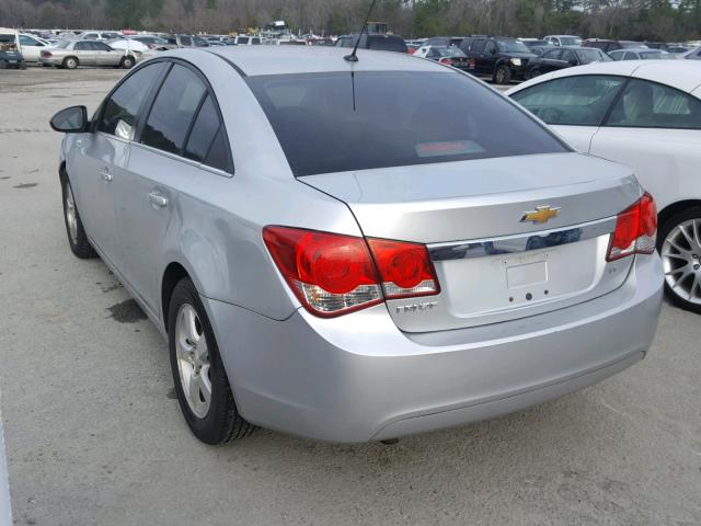 1G1PE5SCXC7136340 - 2012 CHEVROLET CRUZE LT SILVER photo 3