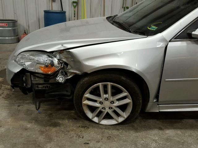 2G1WC5E35C1335094 - 2012 CHEVROLET IMPALA LTZ SILVER photo 9