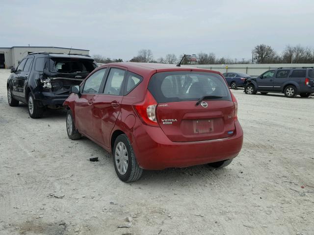 3N1CE2CP3FL374460 - 2015 NISSAN VERSA NOTE RED photo 3