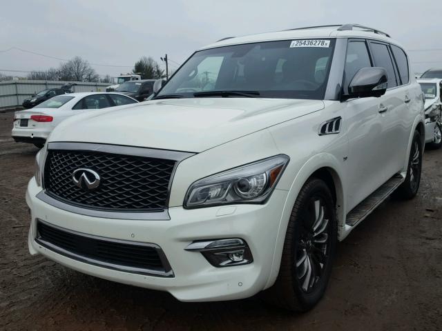 JN8AZ2NE4F9084763 - 2015 INFINITI QX80 WHITE photo 9