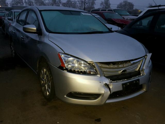 3N1AB7AP7FY222121 - 2015 NISSAN SENTRA S SILVER photo 1