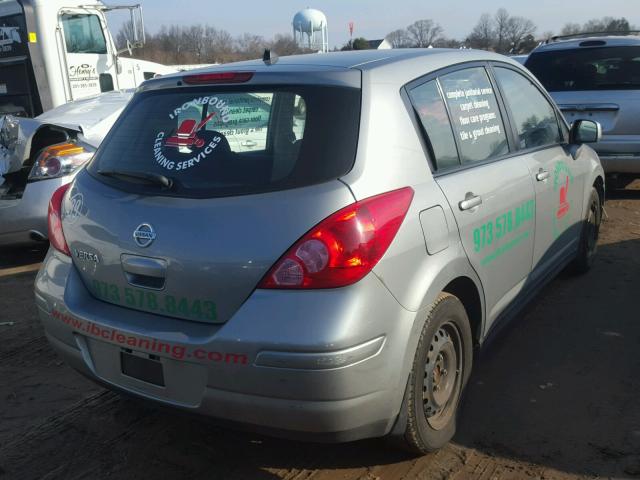 3N1BC1CP1AL354910 - 2010 NISSAN VERSA S SILVER photo 4