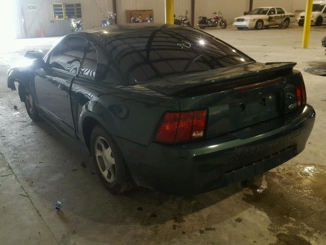 1FAFP4049YF203046 - 2000 FORD MUSTANG GREEN photo 3