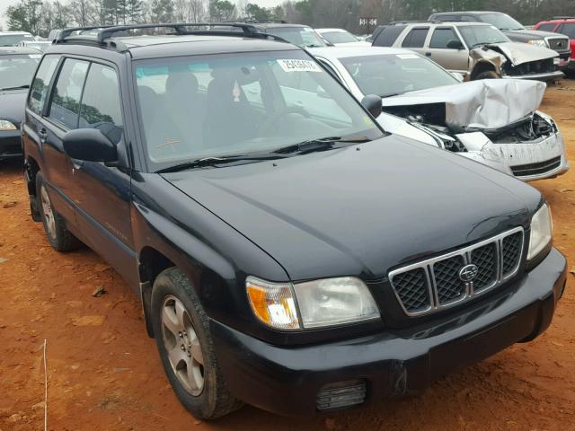 JF1SF65602H707102 - 2002 SUBARU FORESTER S შავი ფოტო 1