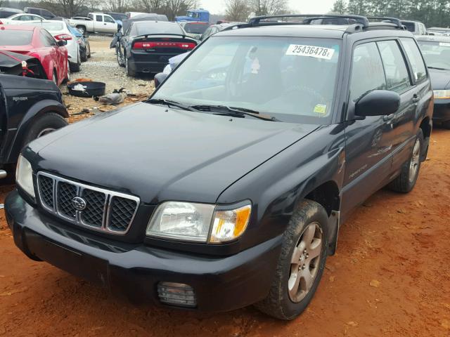 JF1SF65602H707102 - 2002 SUBARU FORESTER S შავი ფოტო 2