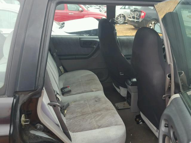 JF1SF65602H707102 - 2002 SUBARU FORESTER S შავი ფოტო 6