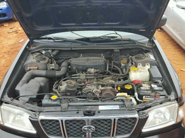 JF1SF65602H707102 - 2002 SUBARU FORESTER S შავი ფოტო 7