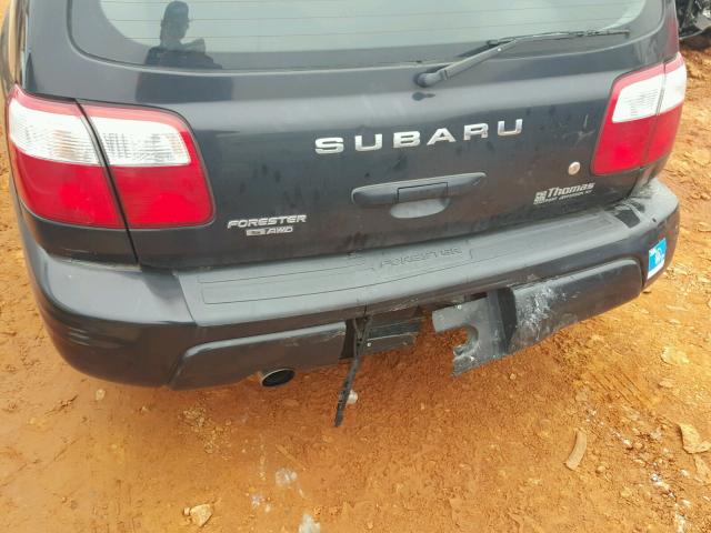 JF1SF65602H707102 - 2002 SUBARU FORESTER S შავი ფოტო 9