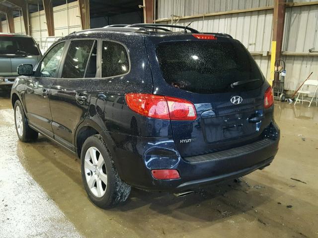 5NMSH13E87H020294 - 2007 HYUNDAI SANTA FE S BLUE photo 3