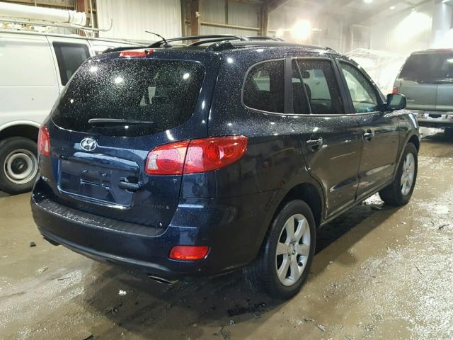 5NMSH13E87H020294 - 2007 HYUNDAI SANTA FE S BLUE photo 4