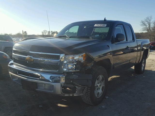 1GCRCSE07DZ277040 - 2013 CHEVROLET SILVERADO BLACK photo 2