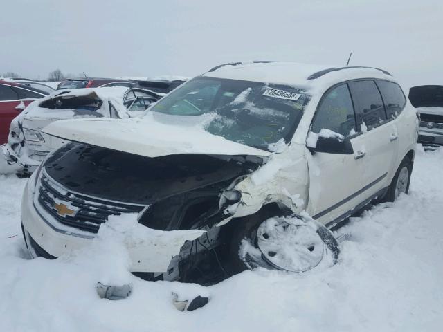 1GNKRFED5DJ172013 - 2013 CHEVROLET TRAVERSE L WHITE photo 2