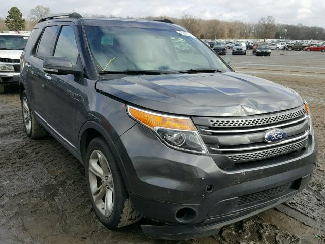 1FM5K7F84FGB60822 - 2015 FORD EXPLORER L GRAY photo 1