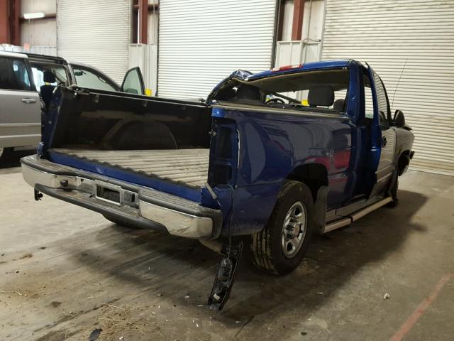 1GCEC14V04Z132072 - 2004 CHEVROLET SILVERADO BLUE photo 4