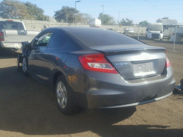 2HGFG3A54DH504717 - 2013 HONDA CIVIC LX CHARCOAL photo 3