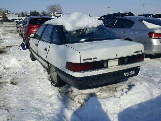 1MECM50U6MG647788 - 1991 MERCURY SABLE GS WHITE photo 3