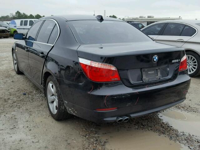 WBANU535X8CT05950 - 2008 BMW 528 I BLACK photo 3