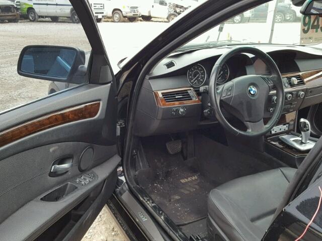 WBANU535X8CT05950 - 2008 BMW 528 I BLACK photo 9